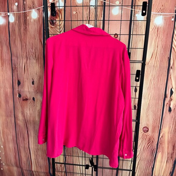 Phierce Fashions - Button Down Tunic Top - Pink - 2x - - Picture 11 of 12